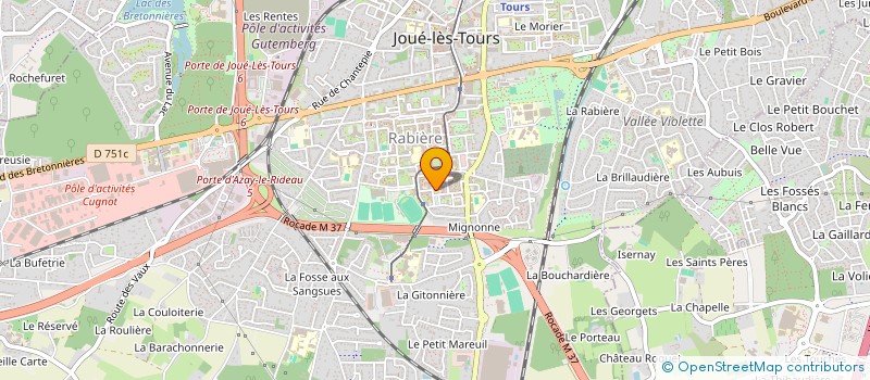 localisation de l'entreprise MONSIEUR HASSAN TOUKA  JOUE-LES-TOURS