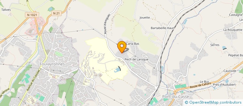 localisation de l'entreprise MONSIEUR HASSAN TOUZANI  PONT-DU-CASSE