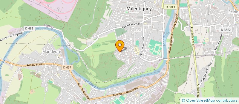 localisation de l'entreprise MONSIEUR HASSAN YASSINE  VALENTIGNEY