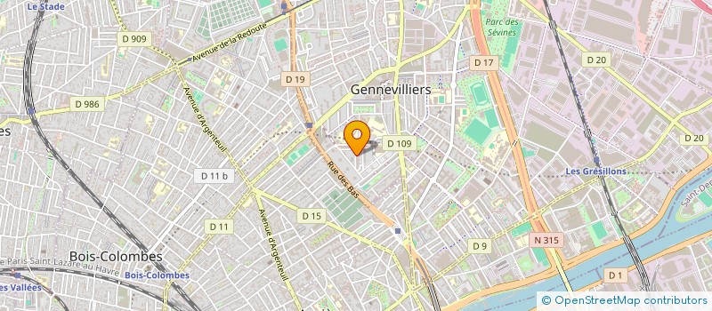 localisation de l'entreprise MONSIEUR HASSAN ZERZANE à GENNEVILLIERS