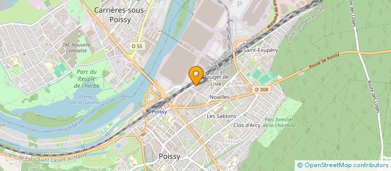 localisation de l'entreprise MONSIEUR HASSAN ZINBI  POISSY