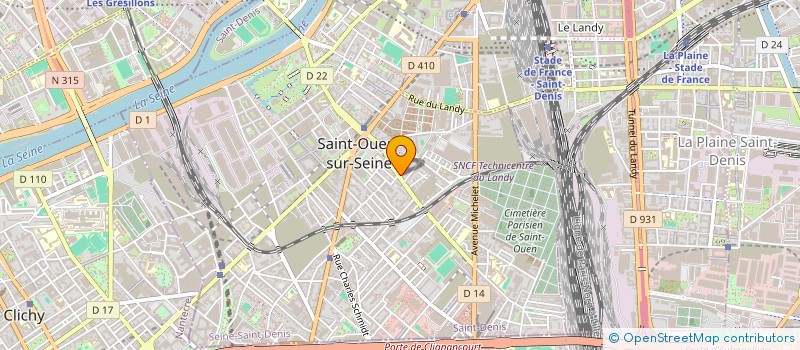 localisation de l'entreprise MONSIEUR HASSANE BARRO à SAINT-OUEN-SUR-SEINE