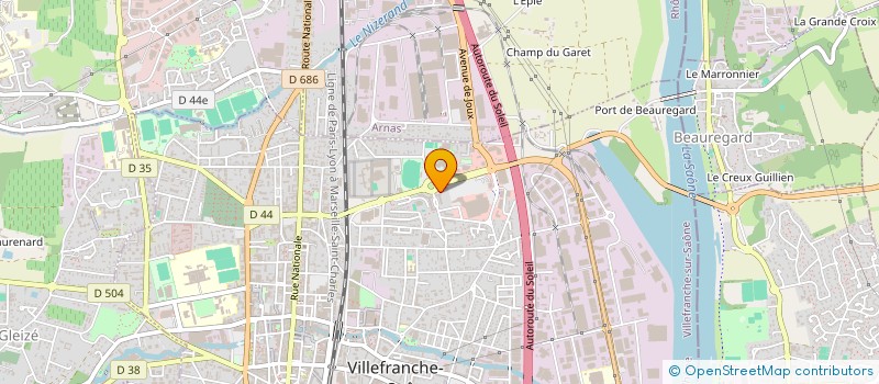 localisation de l'entreprise MONSIEUR HASSANE BOUGUETAIA  VILLEFRANCHE-SUR-SAONE