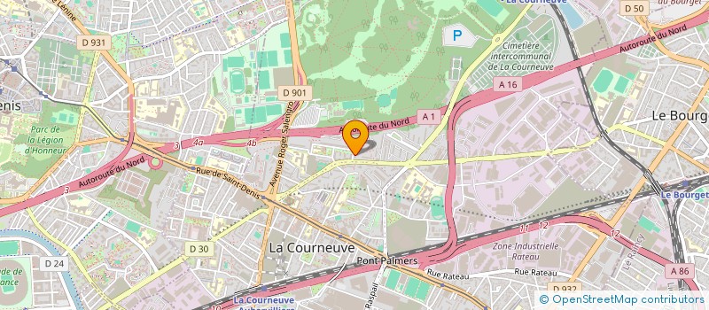 localisation de l'entreprise MONSIEUR HASSANE HAFIDHOU à LA COURNEUVE
