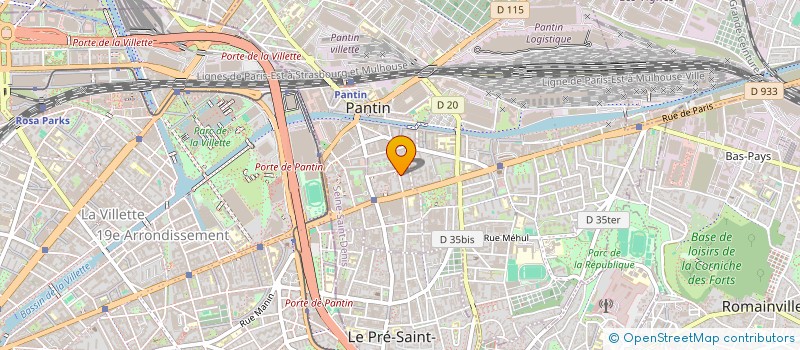 localisation de l'entreprise MONSIEUR HASSANE HOUBALLAH à PANTIN