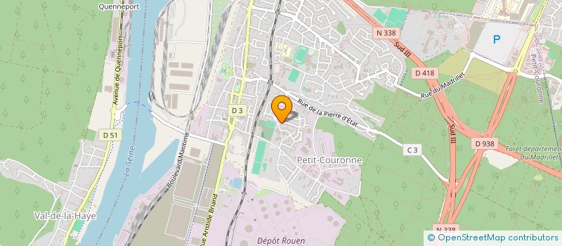 localisation de l'entreprise MONSIEUR HASSANE LAHBIB  PETIT-COURONNE