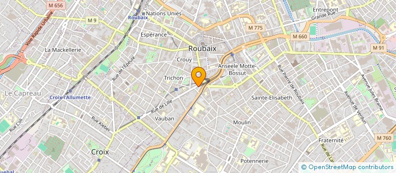 localisation de l'entreprise MONSIEUR HASSANE LALAOUI  ROUBAIX