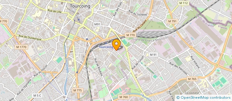 localisation de l'entreprise MONSIEUR HASSANE LAOUJ  TOURCOING