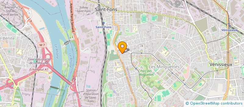 localisation de l'entreprise MONSIEUR HASSANE MANSOURI  VENISSIEUX