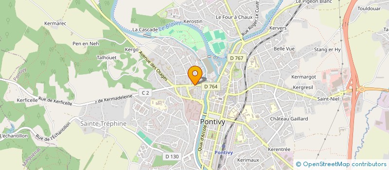 localisation de l'entreprise MONSIEUR HASSANE MEDJADJI  PONTIVY