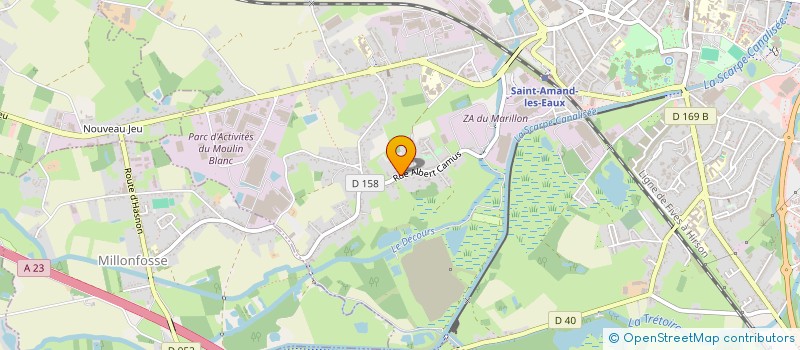 localisation de l'entreprise MONSIEUR HASSANE MEFTOUH  SAINT-AMAND-LES-EAUX