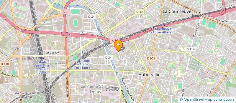 localisation de l'entreprise MONSIEUR HASSANE MEKERRI  AUBERVILLIERS