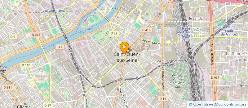 localisation de l'entreprise MONSIEUR HASSANE RAMDANE à SAINT-OUEN-SUR-SEINE