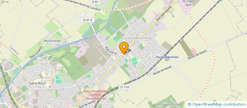 localisation de l'entreprise MONSIEUR HASSANE RAMI  ESCAUDUVRES