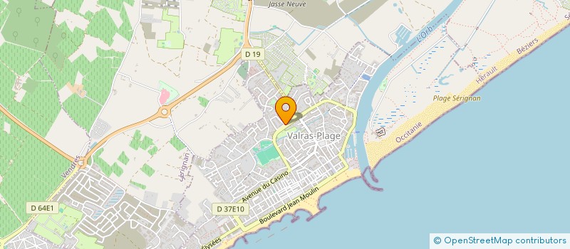 localisation de l'entreprise MONSIEUR HASSANI AMRANI  VALRAS-PLAGE