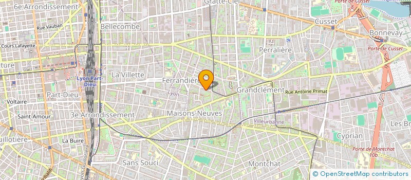 localisation de l'entreprise MONSIEUR HASSEN AJRA  VILLEURBANNE