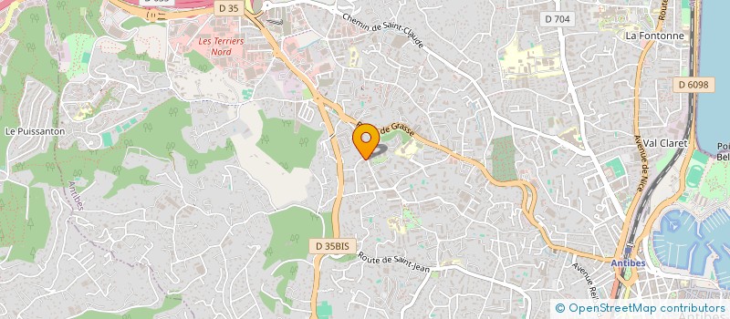 localisation de l'entreprise MONSIEUR HASSEN BEN MOHAMED à ANTIBES
