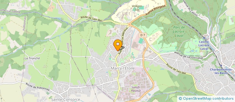 localisation de l'entreprise MONSIEUR HASSEN BOULGHIB  MARCY-L'ETOILE