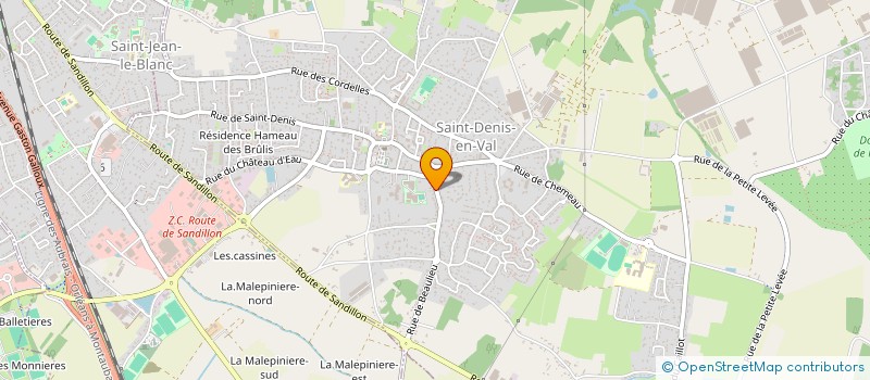 localisation de l'entreprise MONSIEUR HASSEN CHAMROUK à SAINT-DENIS-EN-VAL
