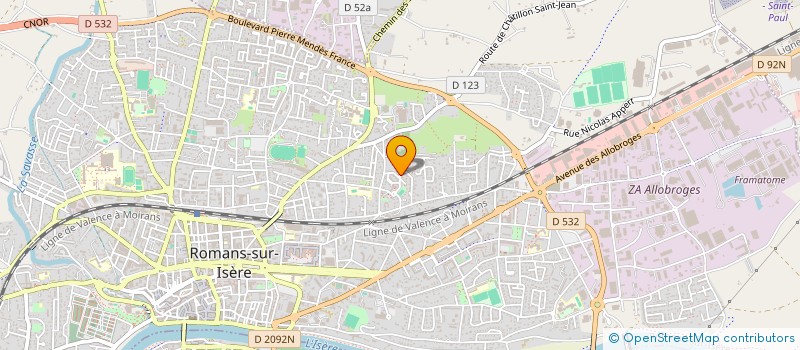 localisation de l'entreprise MONSIEUR HASSEN FAKHFAKH  ROMANS-SUR-ISERE