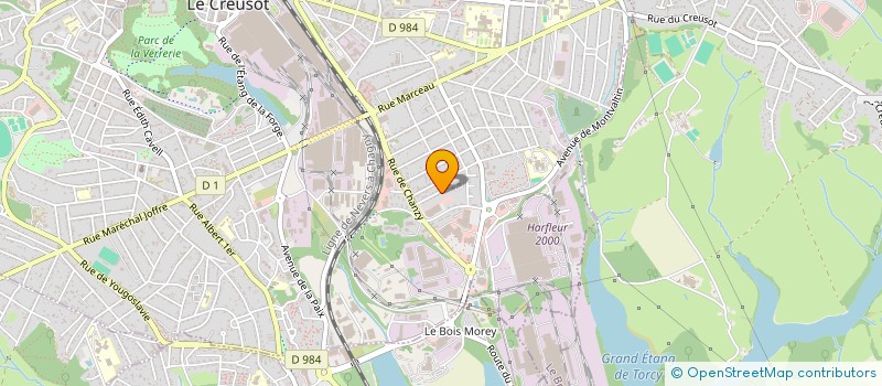 localisation de l'entreprise MONSIEUR HASSEN HAMZAOUI  LE CREUSOT