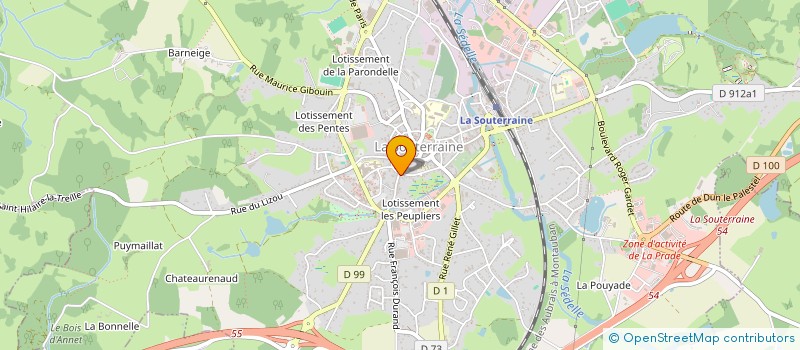 localisation de l'entreprise MONSIEUR HASSEN JEDDI à LA SOUTERRAINE