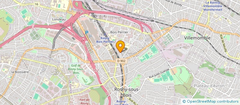 localisation de l'entreprise MONSIEUR HASSEN KAOUBI à ROSNY-SOUS-BOIS