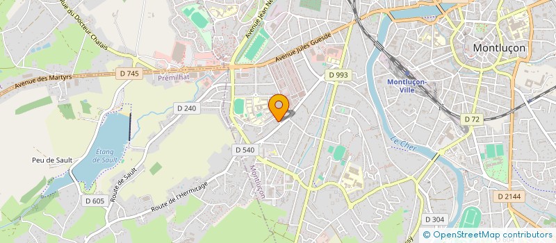 localisation de l'entreprise MONSIEUR HASSEN KHARCHANI  MONTLUCON