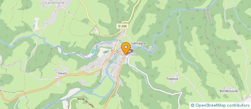 localisation de l'entreprise MONSIEUR HASSEN MABAOUJ  PONTAUMUR