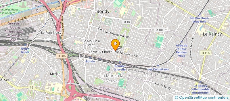 localisation de l'entreprise MONSIEUR HASSEN TOUAHRI  BONDY