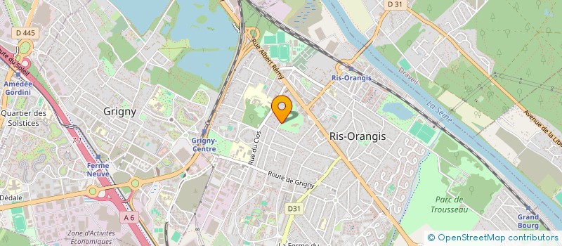 localisation de l'entreprise MONSIEUR HASSENE BENAZOUK  RIS-ORANGIS