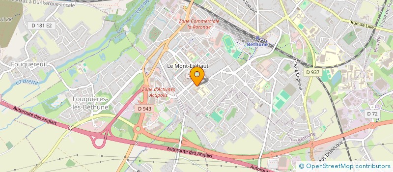 localisation de l'entreprise MONSIEUR HASSIB ARAB  BETHUNE