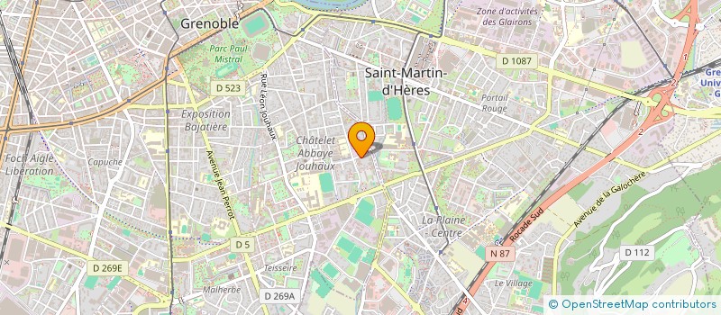 localisation de l'entreprise MONSIEUR HASSIB BOUHJAR à GRENOBLE