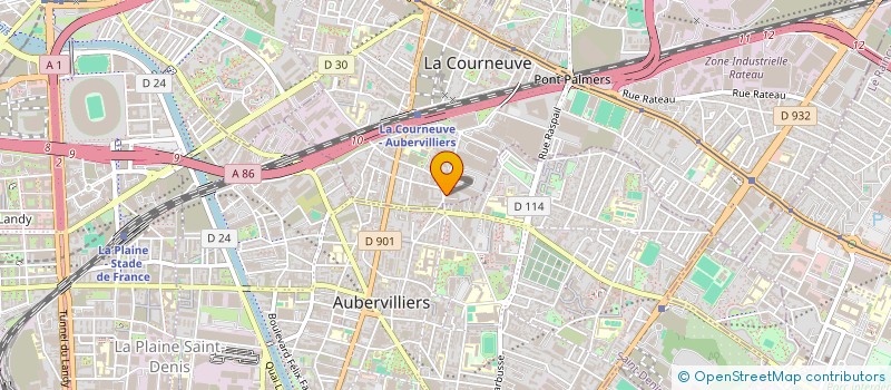localisation de l'entreprise MONSIEUR HASSIB FANY à LA COURNEUVE