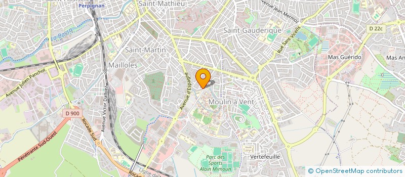 localisation de l'entreprise MONSIEUR HASSIBUDIN SHAIQ  PERPIGNAN