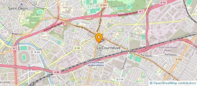 localisation de l'entreprise MONSIEUR HASSIM RAKOTOMALALA  LA COURNEUVE