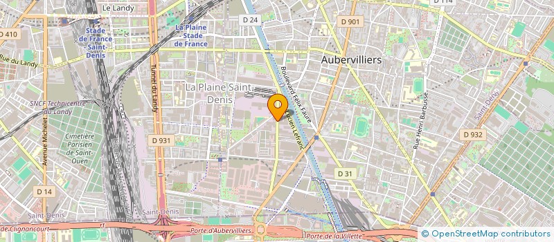 localisation de l'entreprise MONSIEUR HASSINE HASSINE  AUBERVILLIERS