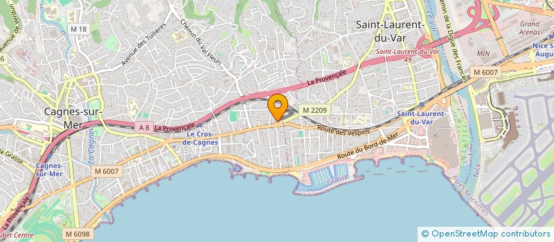 localisation de l'entreprise MONSIEUR HATAIM BEN SOLTANE à CAGNES-SUR-MER
