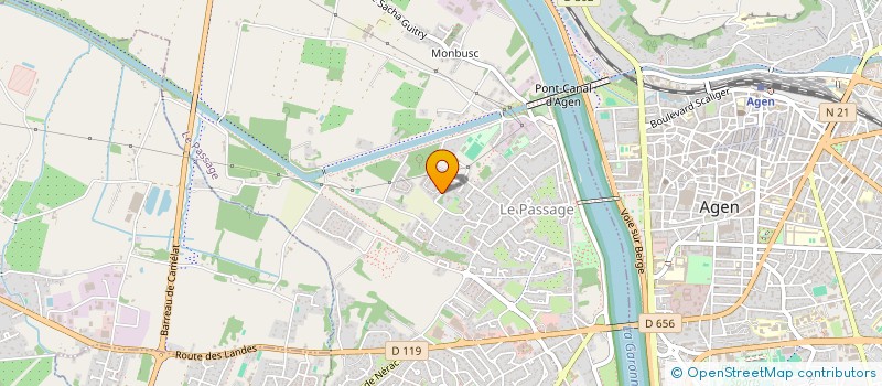 localisation de l'entreprise MONSIEUR HATEM BARHOUMI  LE PASSAGE