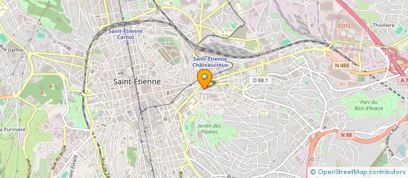 localisation de l'entreprise MONSIEUR HATEM MESTAOUI à SAINT-ETIENNE