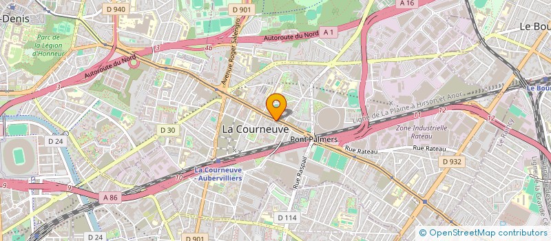localisation de l'entreprise MONSIEUR HATEM OSMAN à LA COURNEUVE