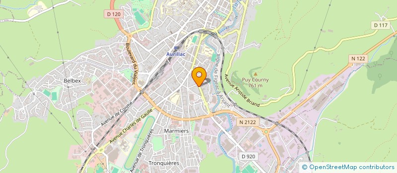 localisation de l'entreprise MONSIEUR HATEM OUESLATI à AURILLAC