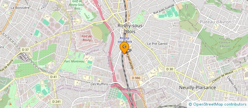 localisation de l'entreprise MONSIEUR HATEM RABIA à ROSNY-SOUS-BOIS