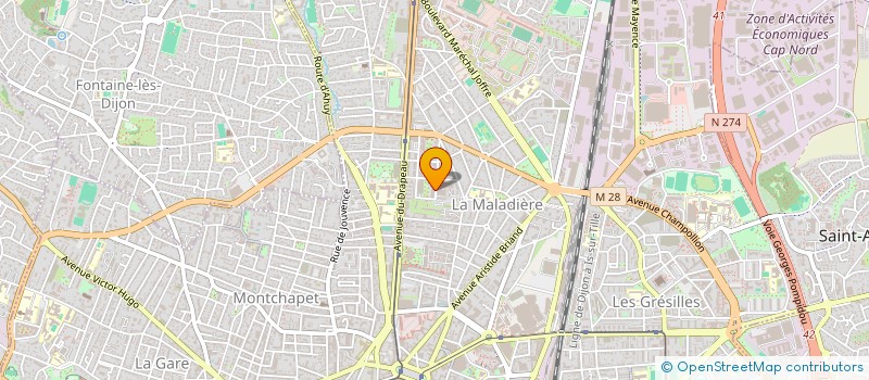 localisation de l'entreprise MONSIEUR HATIM CHAMCHI à DIJON
