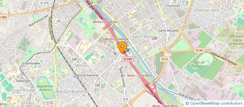 localisation de l'entreprise MONSIEUR HATIM OUALDOUMMOU LEMTALSI  REIMS