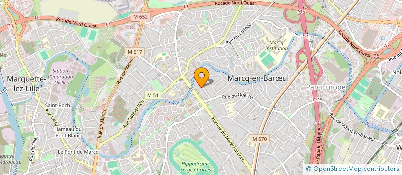 localisation de l'entreprise MONSIEUR HAUSMAN BEN FAOUR à MARCQ-EN-BARŒUL