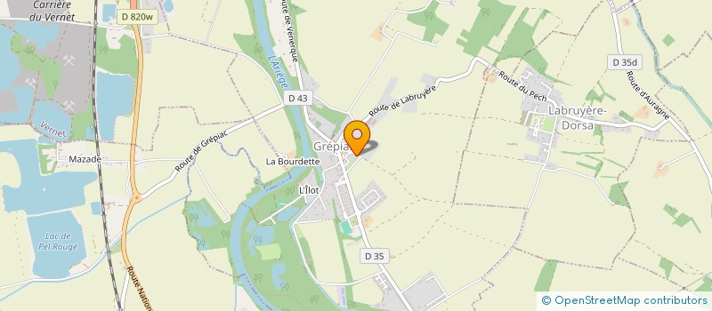 localisation de l'entreprise MONSIEUR HAWEL BENYAMIN  GREPIAC