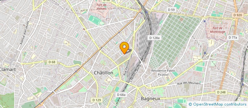 localisation de l'entreprise MONSIEUR HAYAT KHAN JABARKHAIL  CHATILLON