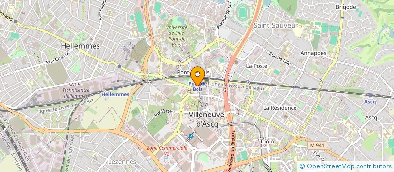 localisation de l'entreprise MONSIEUR HAYLEMARIAM KIDANE  VILLENEUVE-D'ASCQ