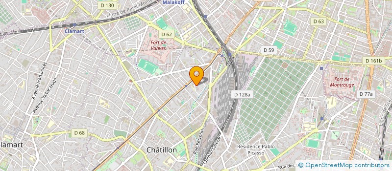 localisation de l'entreprise MONSIEUR HAYRAPET KHATCHATRIAN  CHATILLON